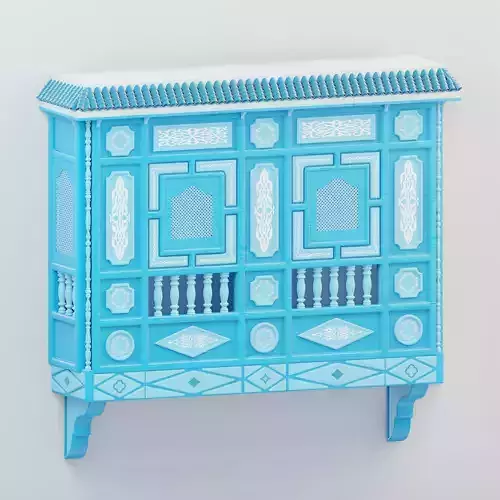 Blue Mashrabiya