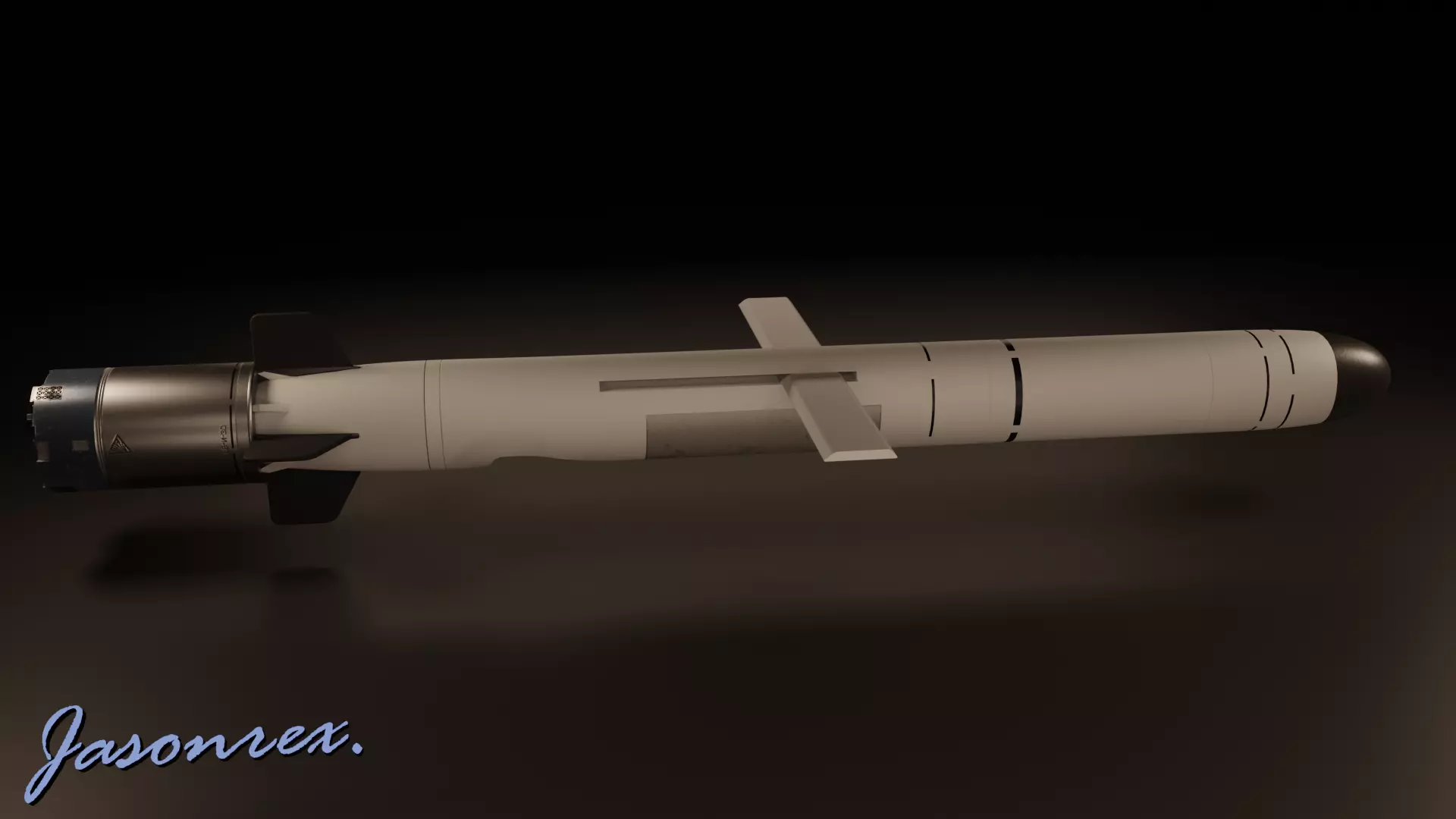 Kalibr-NK Subsonic Cruise Missile Low-poly 3D model_0