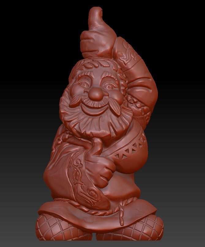 Domovoy -Household Lord for wood carving machine and 3d printing 3D print model_1