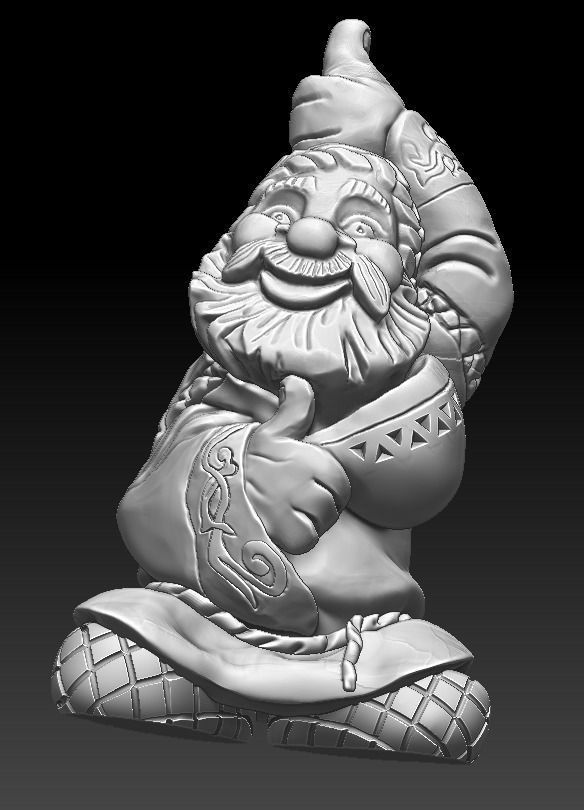 Domovoy -Household Lord for wood carving machine and 3d printing 3D print model_2