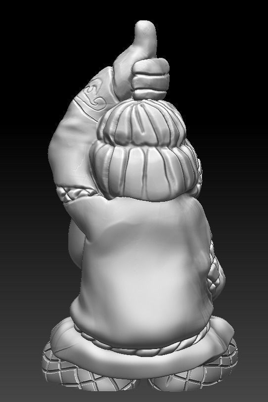 Domovoy -Household Lord for wood carving machine and 3d printing 3D print model_4