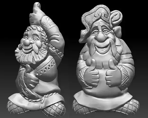 Domovoy -Household Lord for wood carving machine and 3d printing