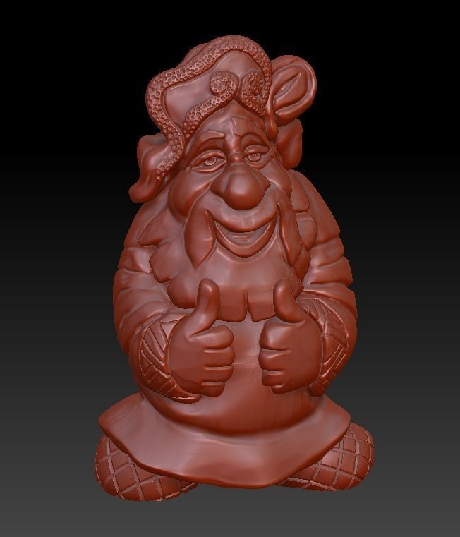 Domovoy -Household Lord for wood carving machine and 3d printing 3D print model_10