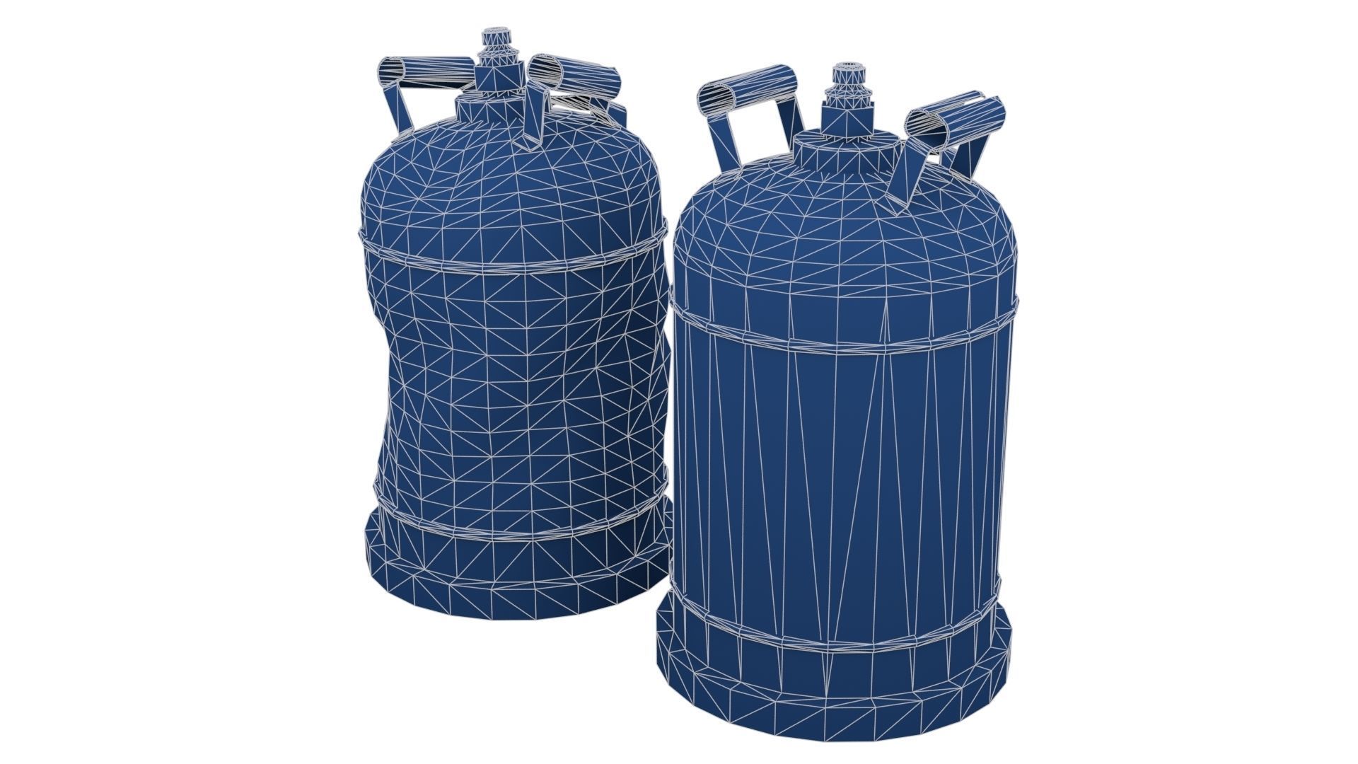Bottle Cylinder Gas Low-poly 3D model_21