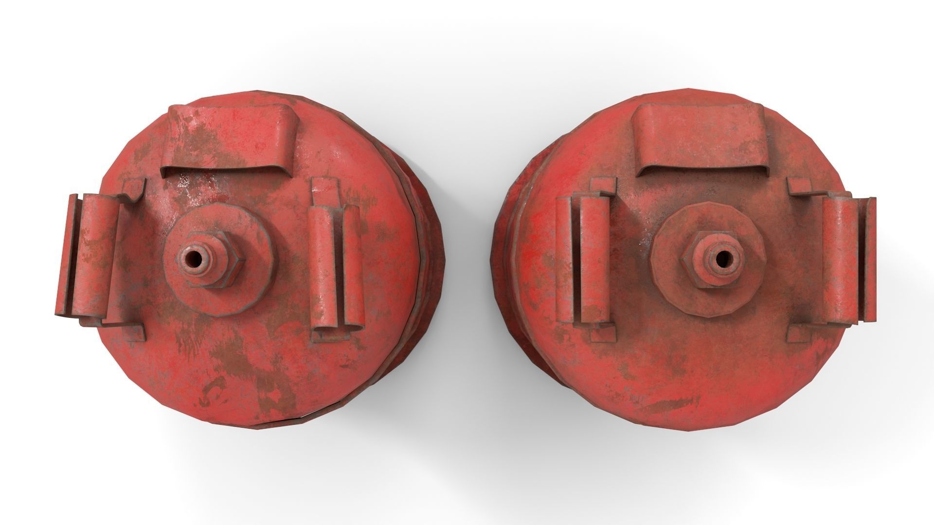 Bottle Cylinder Gas Low-poly 3D model_4