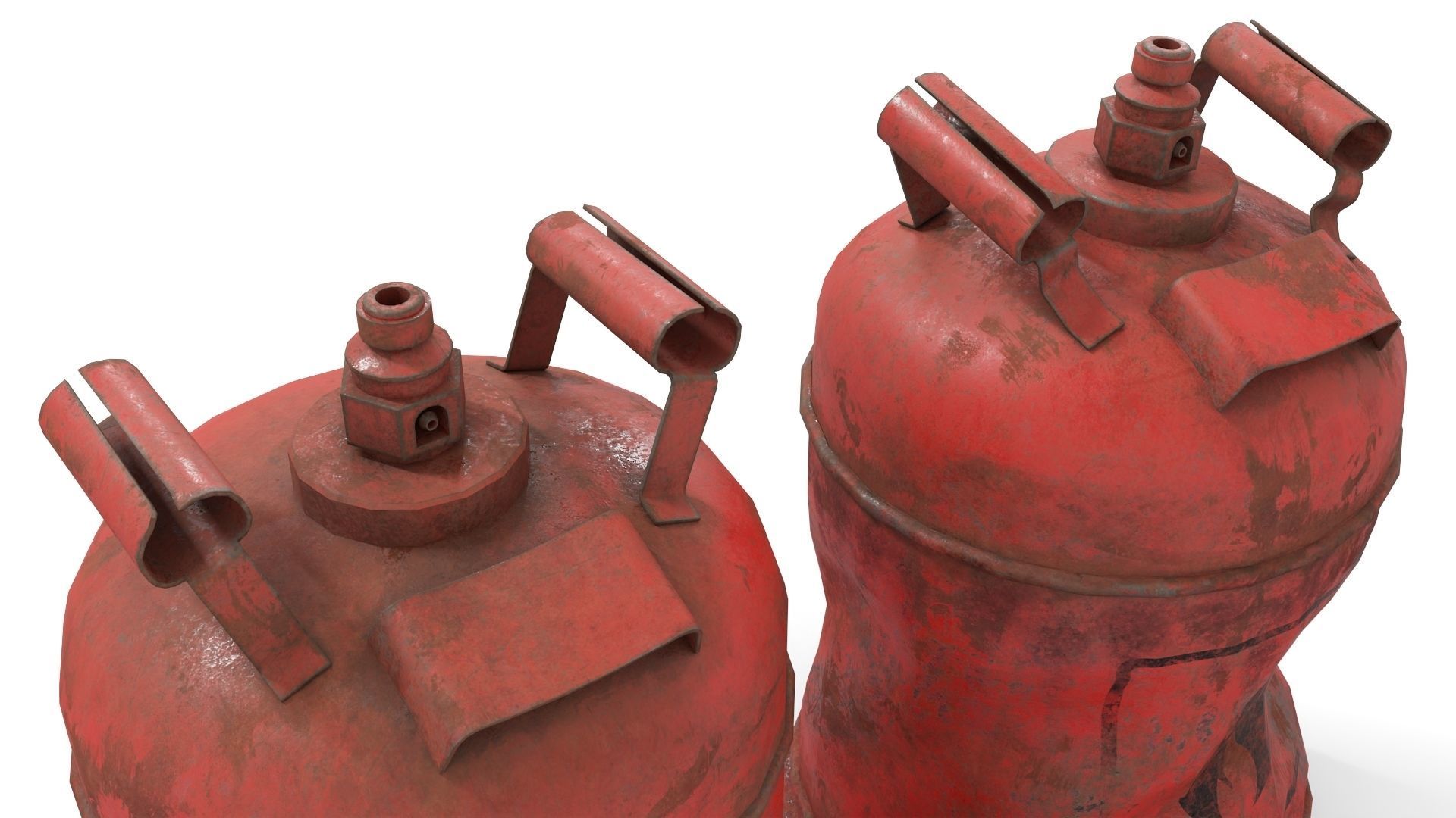 Bottle Cylinder Gas Low-poly 3D model_8