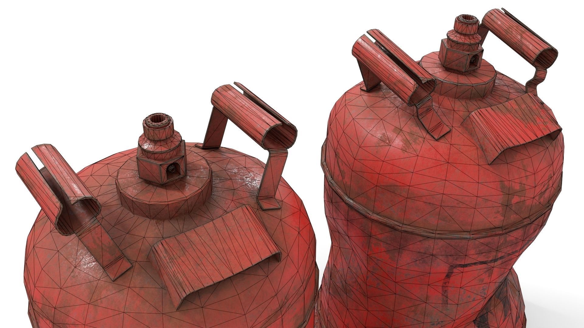 Bottle Cylinder Gas Low-poly 3D model_18