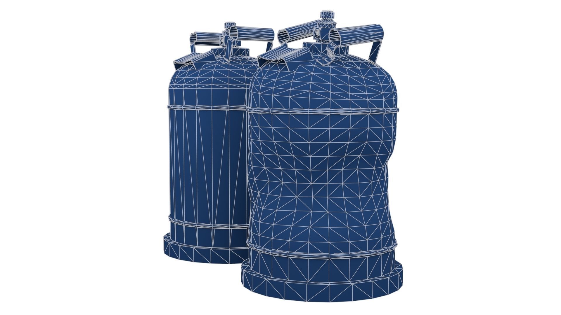 Bottle Cylinder Gas Low-poly 3D model_27