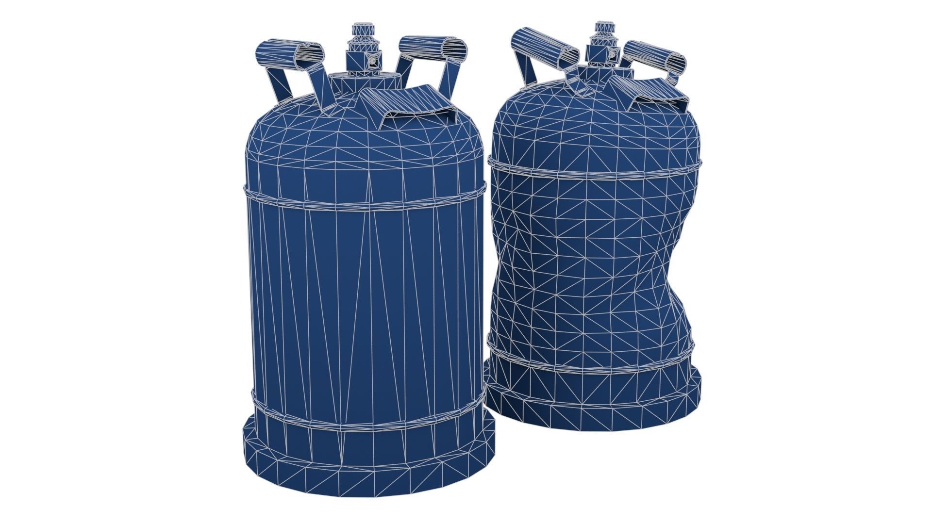 Bottle Cylinder Gas Low-poly 3D model_23