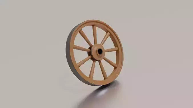 Old wooden wheel