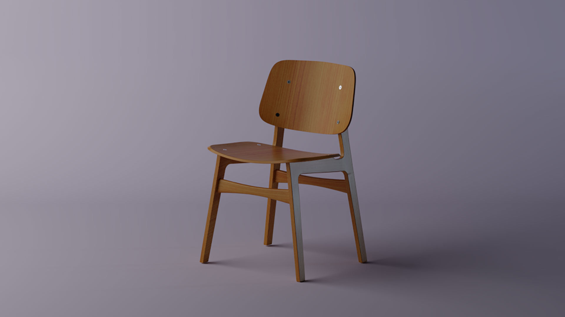 wood Chair  3d model 3D model_2