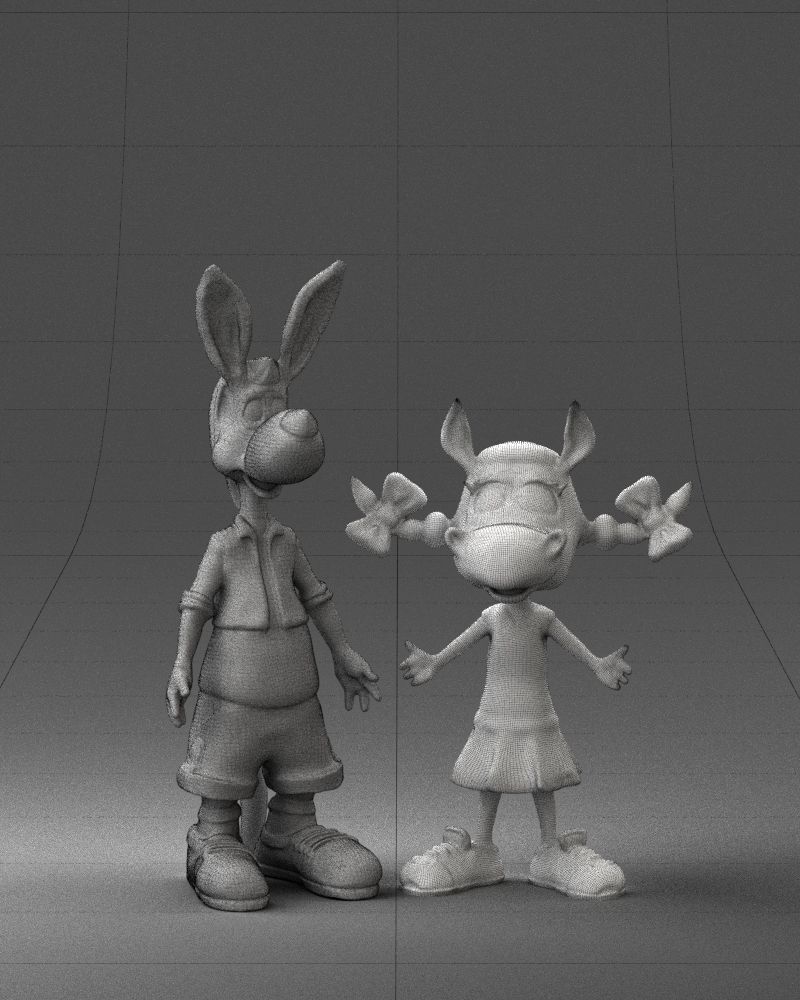 000360 Cartoon Characters Duo 3dp 3D print model_39