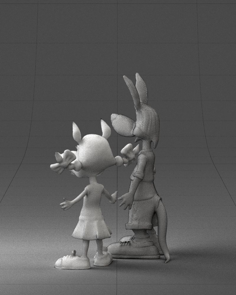 000360 Cartoon Characters Duo 3dp 3D print model_24