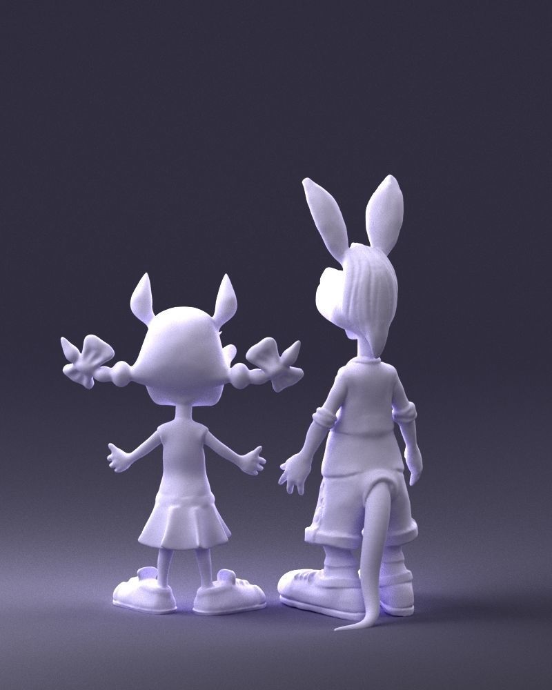 000360 Cartoon Characters Duo 3dp 3D print model_20
