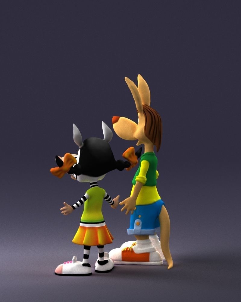 000360 Cartoon Characters Duo 3dp 3D print model_22