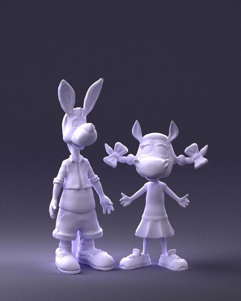 000360 Cartoon Characters Duo 3dp 3D print model_38
