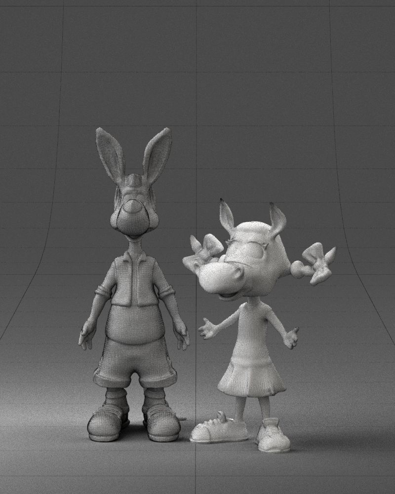000360 Cartoon Characters Duo 3dp 3D print model_33
