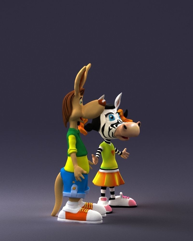 000360 Cartoon Characters Duo 3dp 3D print model_10