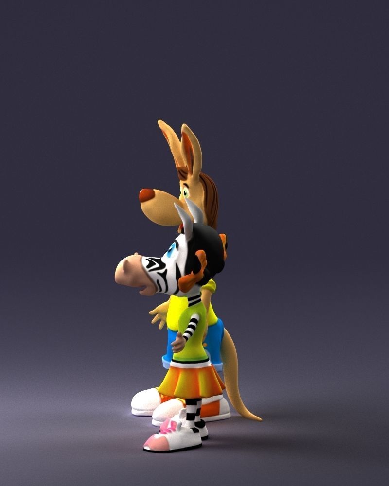 000360 Cartoon Characters Duo 3dp 3D print model_25
