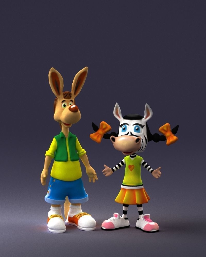 000360 Cartoon Characters Duo 3dp 3D print model_34