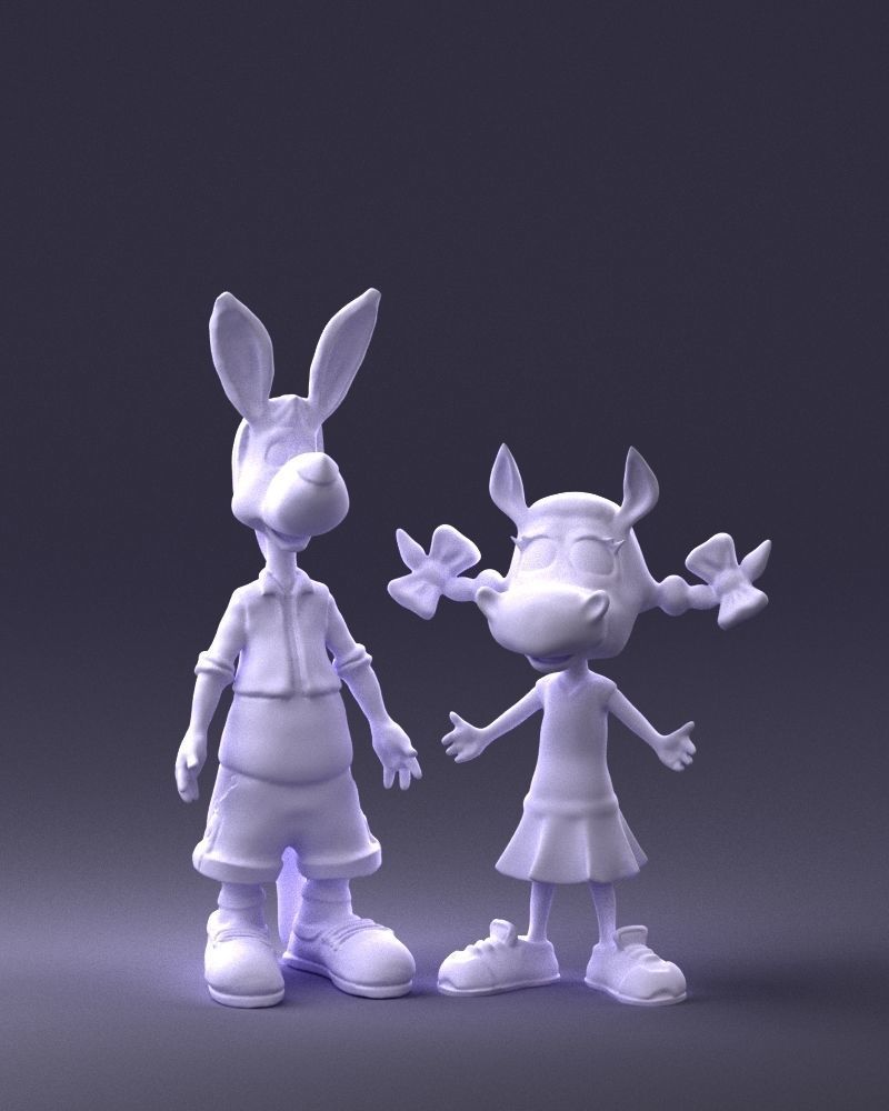 000360 Cartoon Characters Duo 3dp 3D print model_35