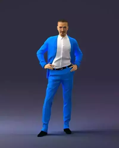 000371 Man in Blue Suit