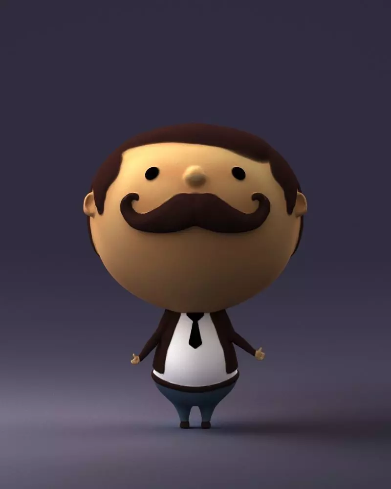 Toy man 0030 3D Print Ready 3D print model_0