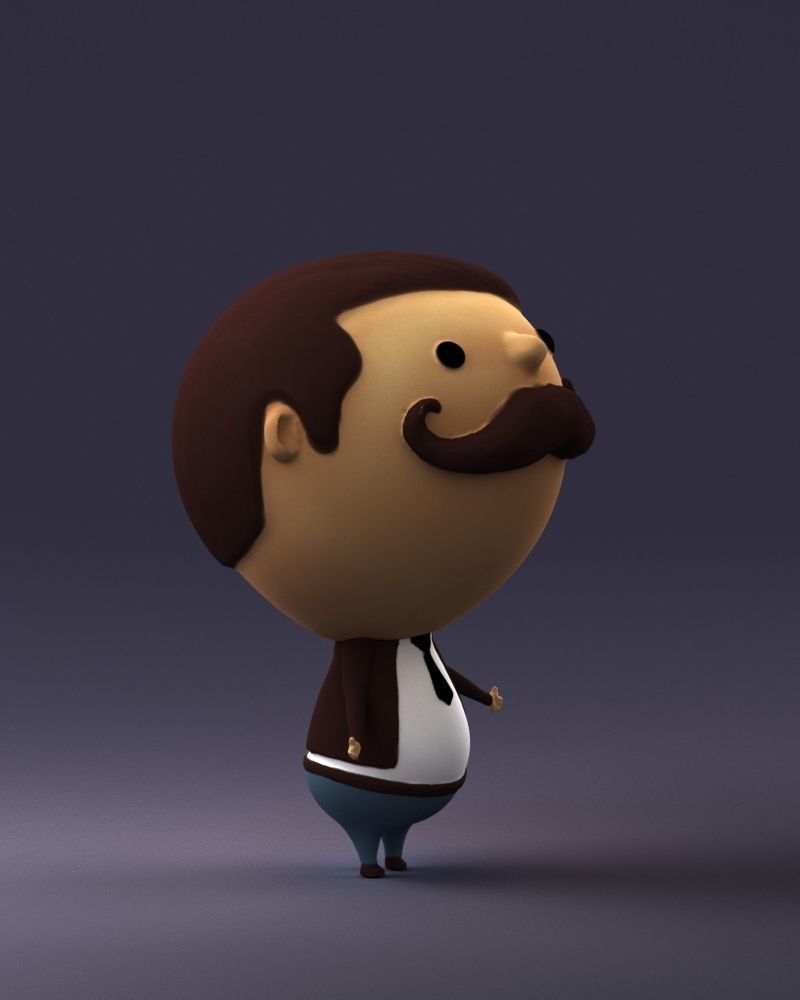 Toy man 0030 3D Print Ready 3D print model_9