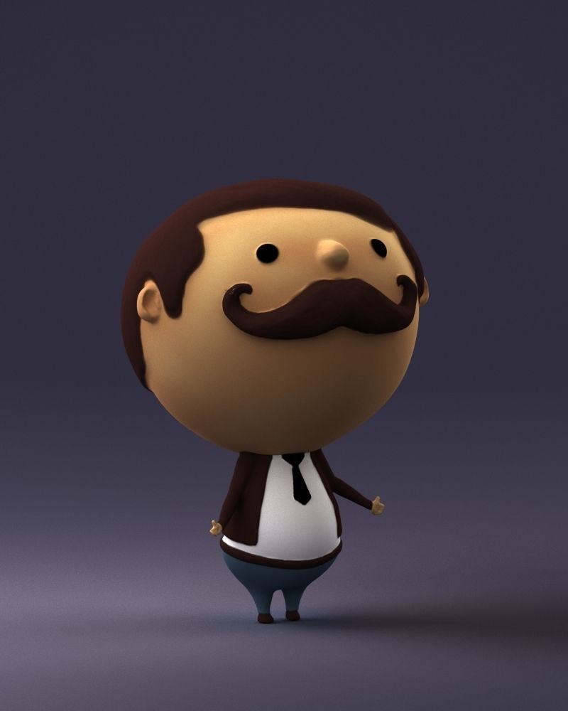 Toy man 0030 3D Print Ready 3D print model_6