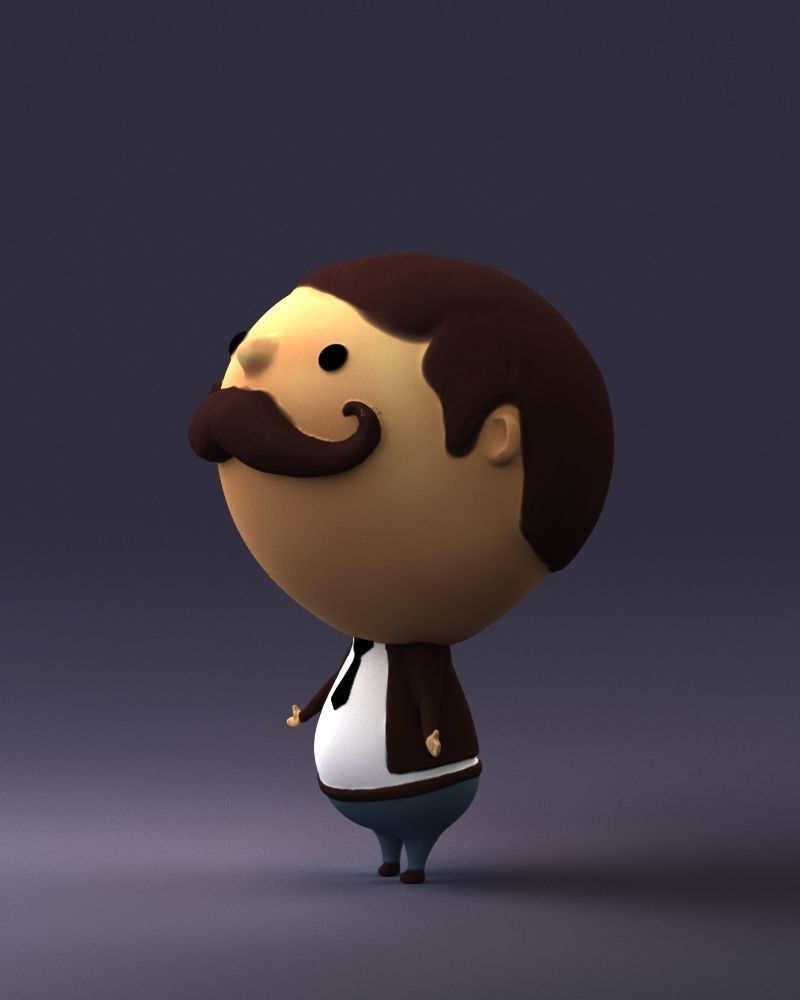 Toy man 0030 3D Print Ready 3D print model_27