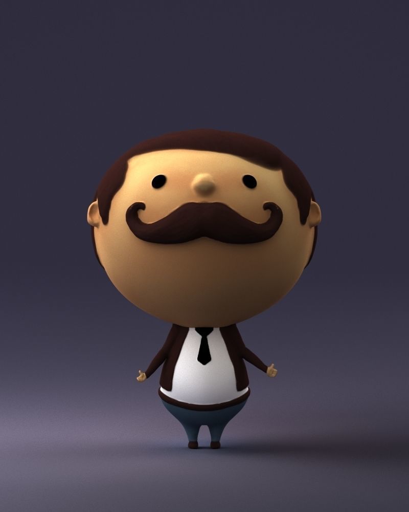 Toy man 0030 3D Print Ready 3D print model_36