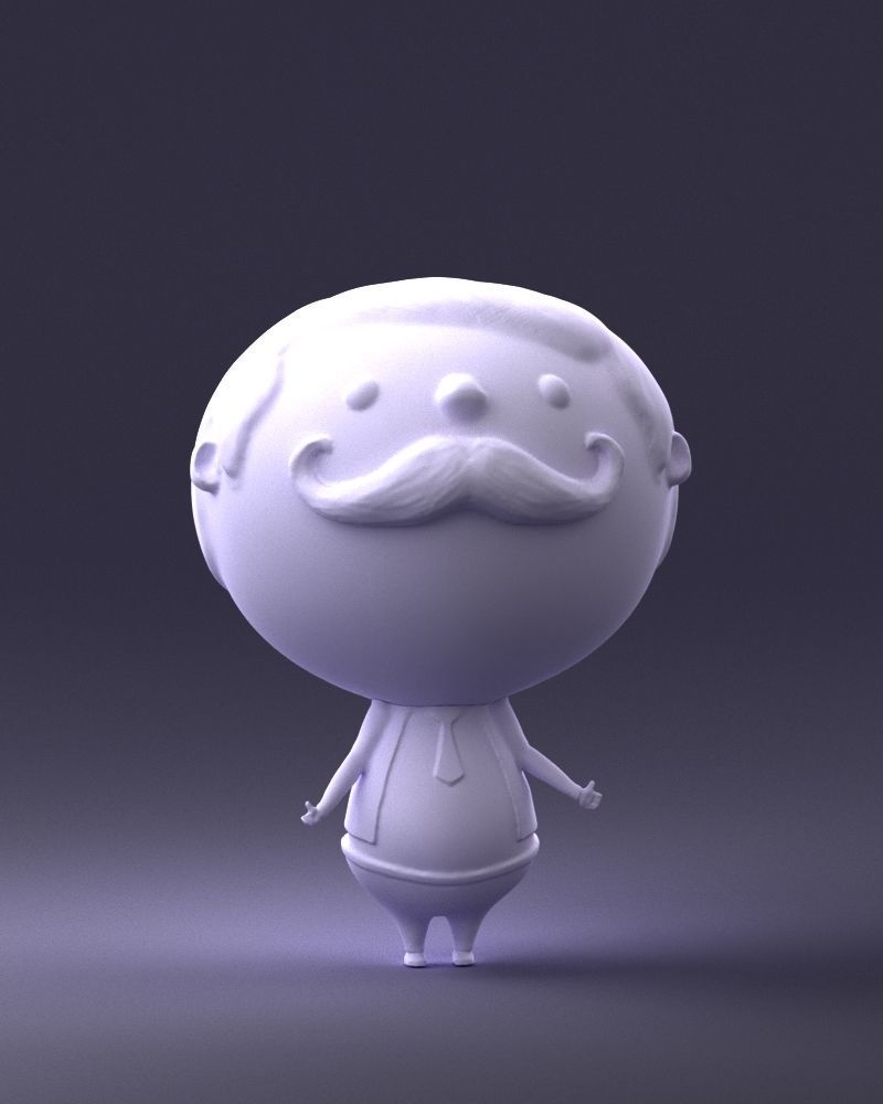 Toy man 0030 3D Print Ready 3D print model_34