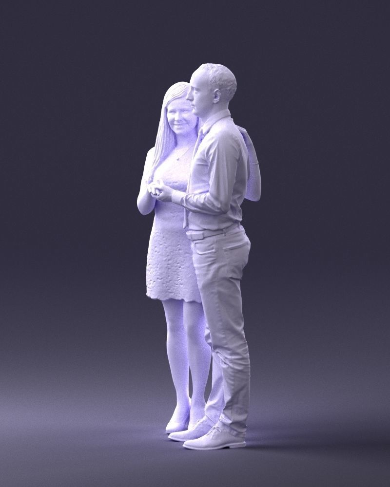 000367 Couple Standing Together 3D model_29