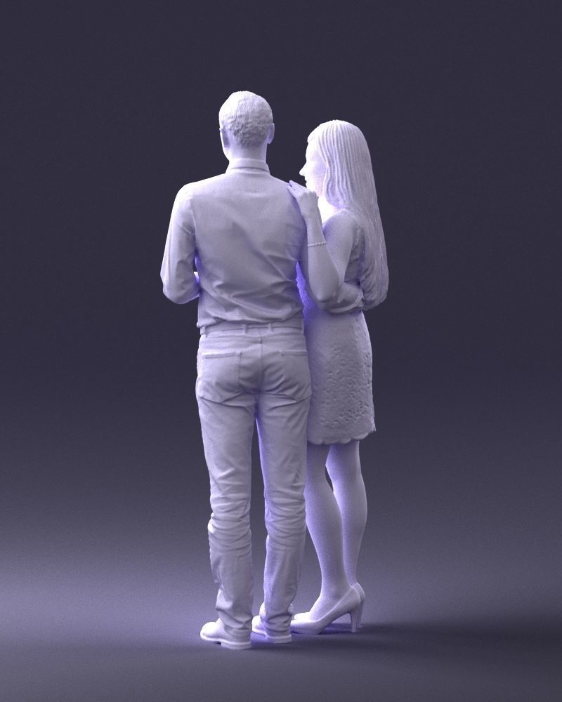 000367 Couple Standing Together 3D model_23
