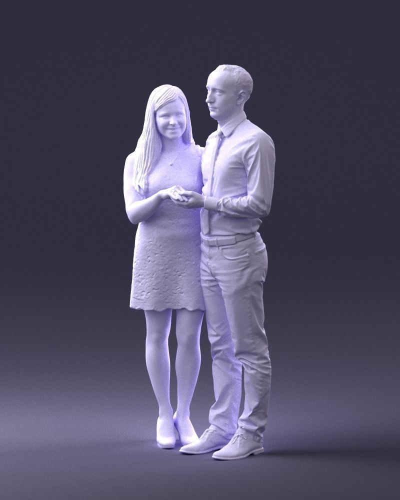 000367 Couple Standing Together 3D model_32