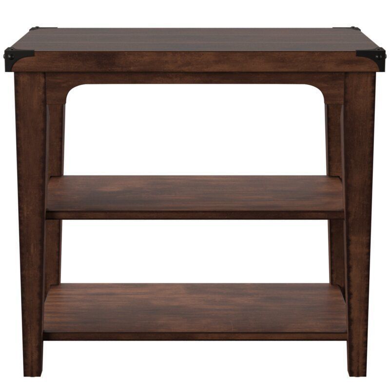 Dark Brown Mediaval Kirsty End Side Table 3D model_6