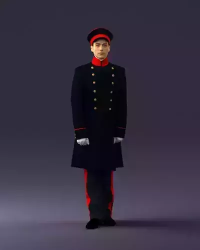 Man in full military uniform 0179