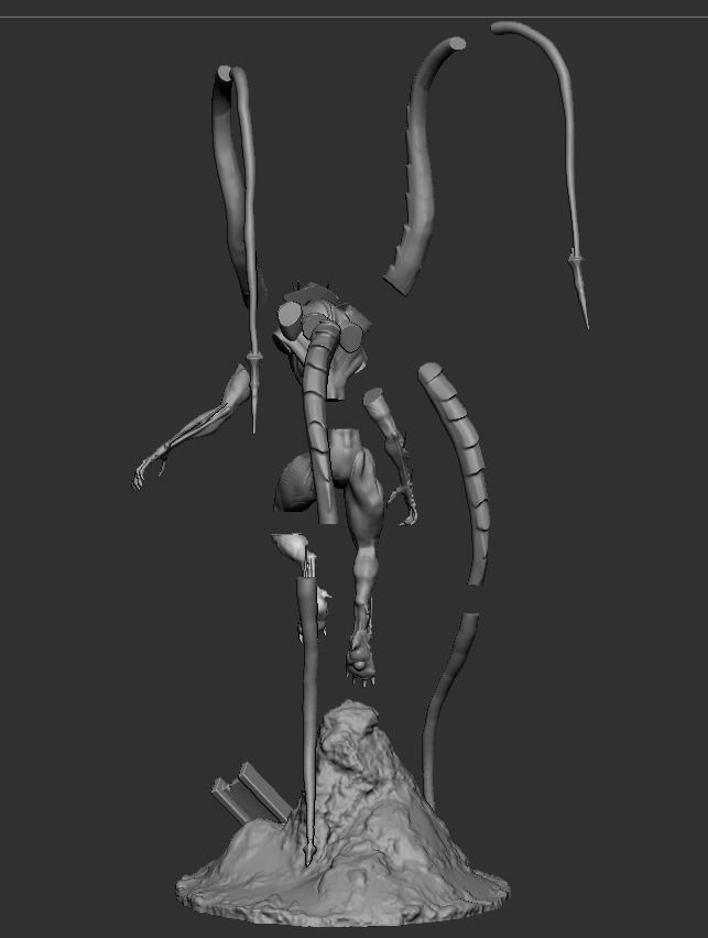 Love Death and Robots Khanivore Statue 3D print model_4