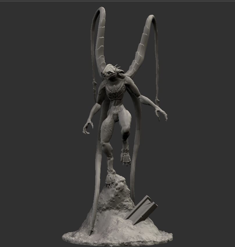 Love Death and Robots Khanivore Statue 3D print model_1