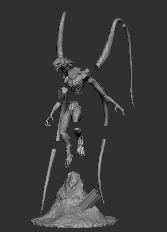 Love Death and Robots Khanivore Statue 3D print model_3