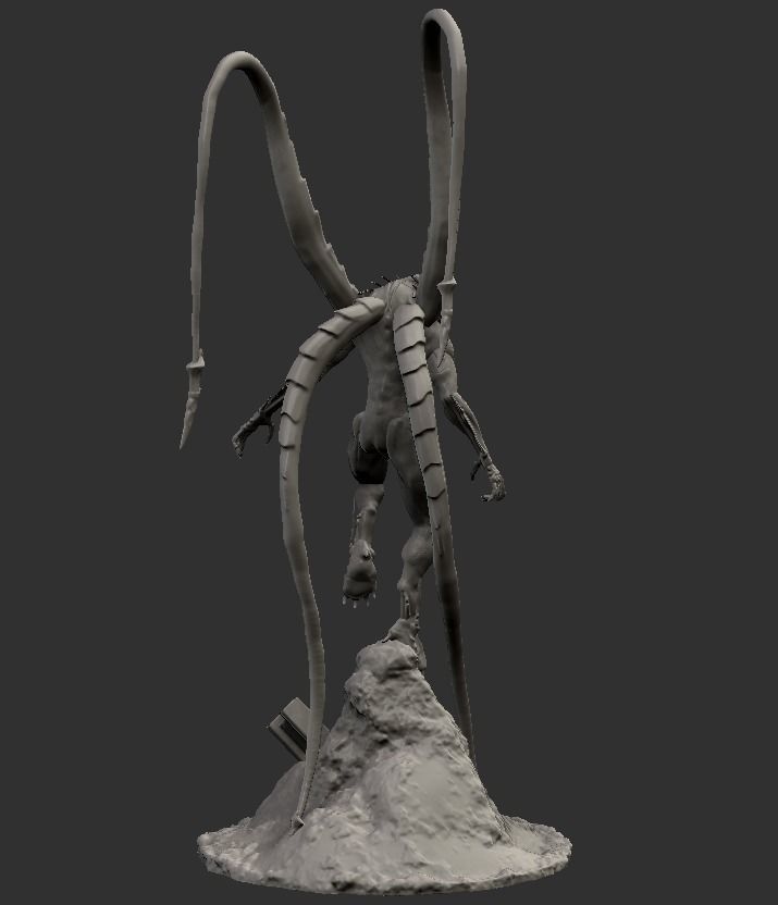 Love Death and Robots Khanivore Statue 3D print model_2