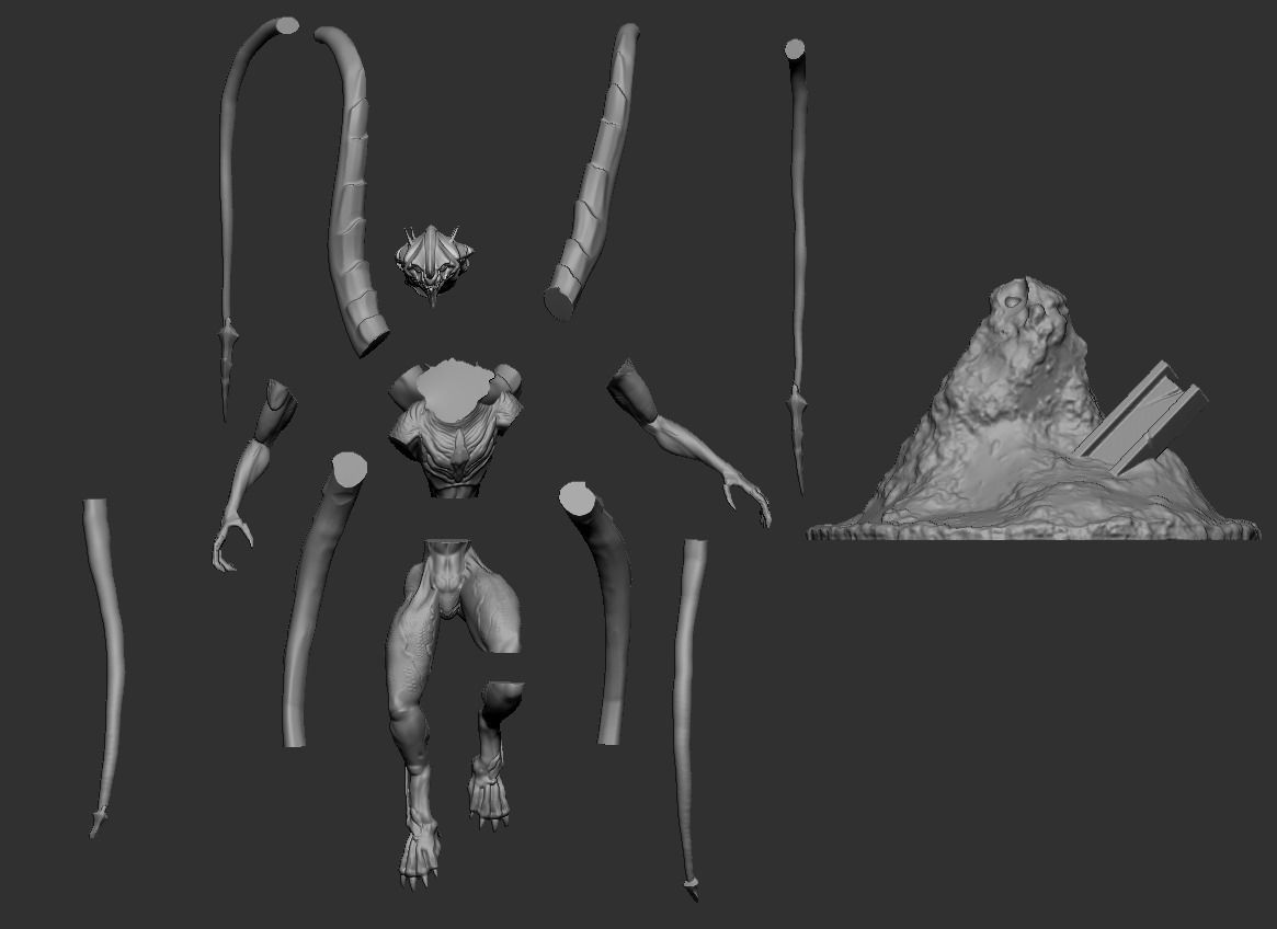 Love Death and Robots Khanivore Statue 3D print model_5