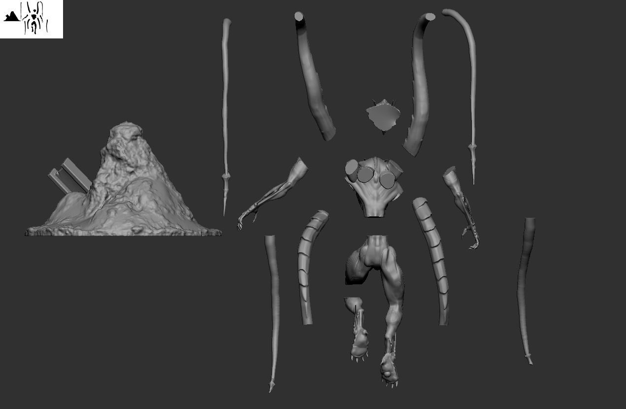 Love Death and Robots Khanivore Statue 3D print model_6