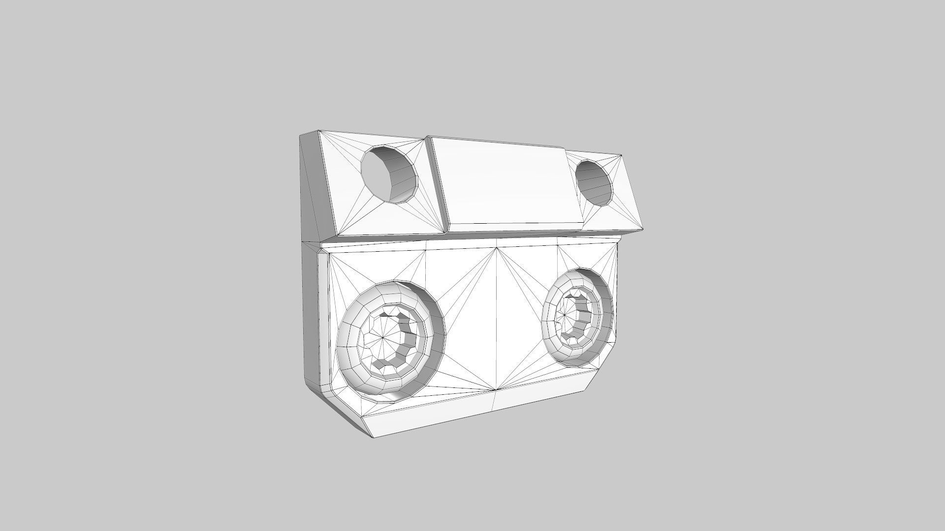 Side Scout Mount MCX Tactical PBR Low Poly Low-poly 3D model_10