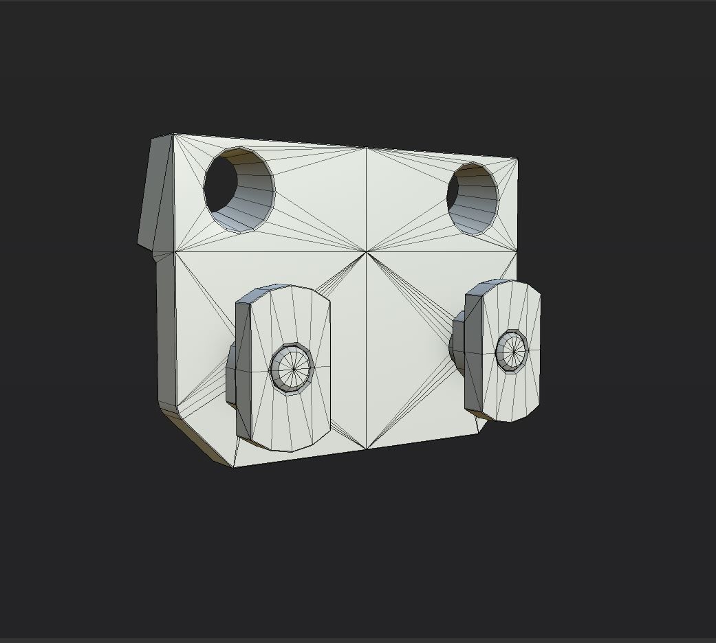 Side Scout Mount MCX Tactical PBR Low Poly Low-poly 3D model_6