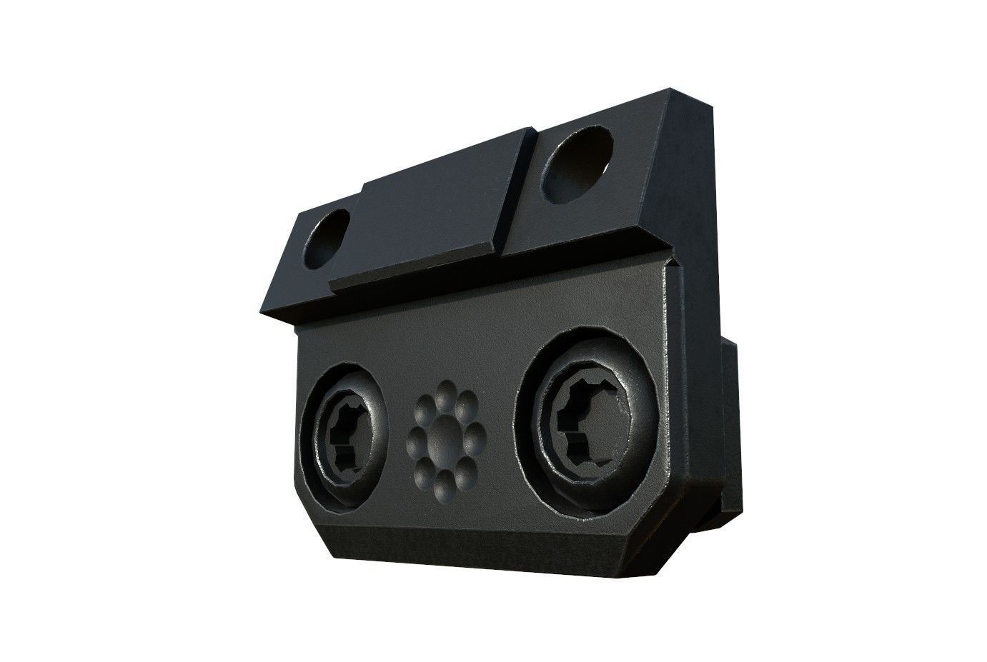 Side Scout Mount MCX Tactical PBR Low Poly Low-poly 3D model_4