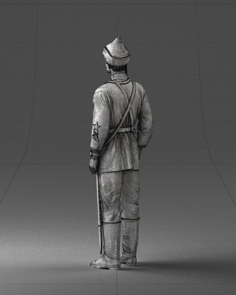 000104 Soviet Soldier Historical Character 0116 3D model_15