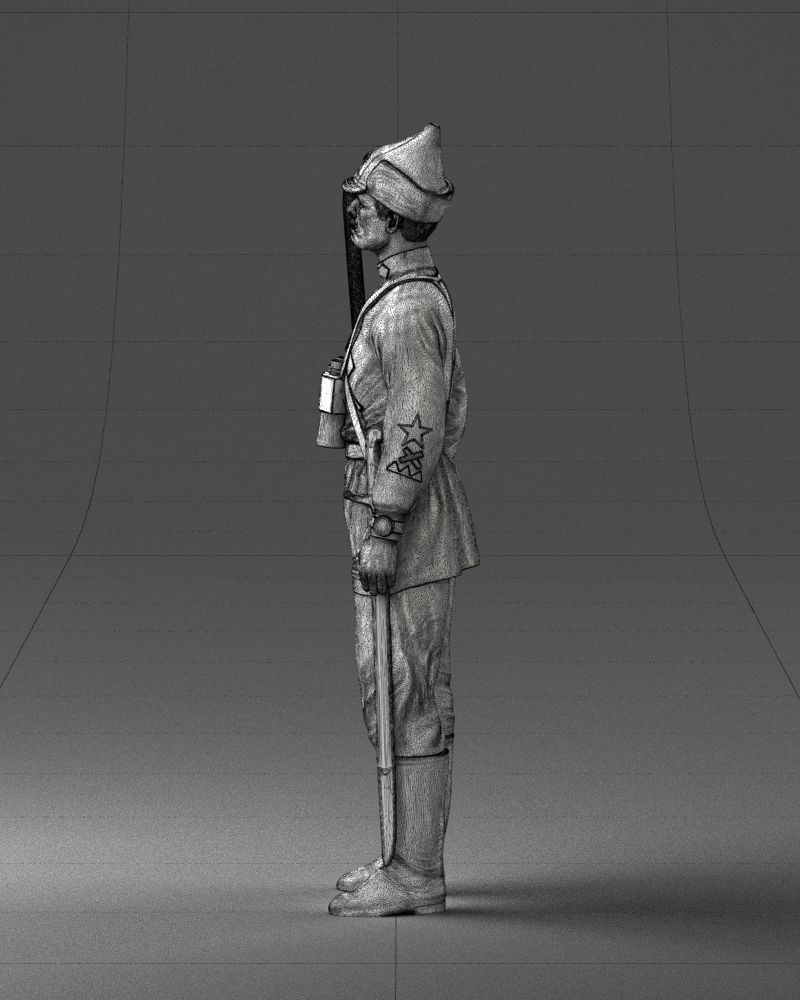 000104 Soviet Soldier Historical Character 0116 3D model_17