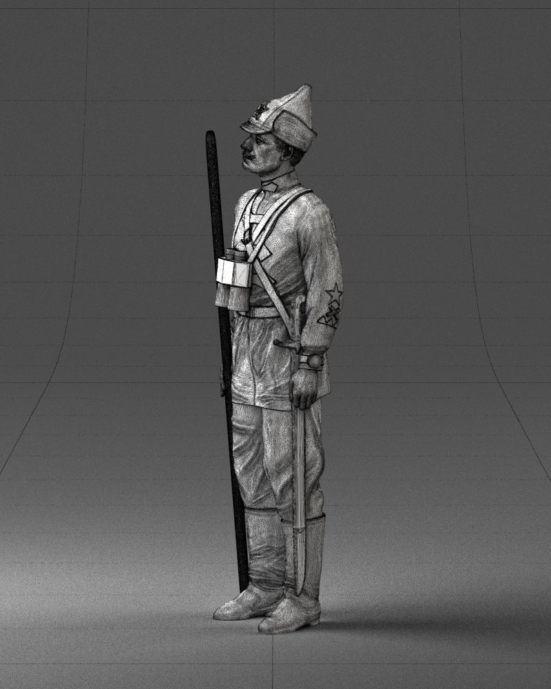 000104 Soviet Soldier Historical Character 0116 3D model_19