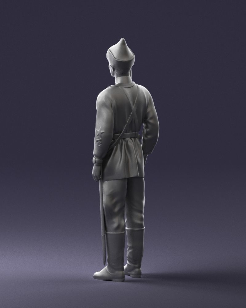 000104 Soviet Soldier Historical Character 0116 3D model_14